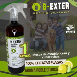B-EXTER® Insecticida Orgánico Líquido 1Lt - Moscas y Cucarachas